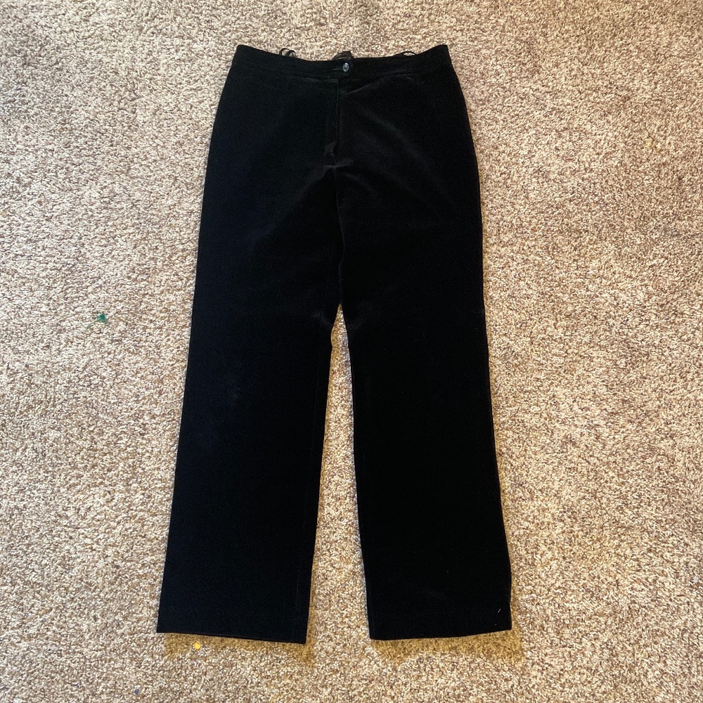 Black straight leg pants
